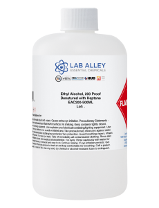 Ethanol 200 Proof (100%) Completely Denatured with Heptane, Kosher, Halal