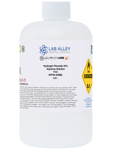 Hydrogen Peroxide 34% Food Grade, Kosher, Halal