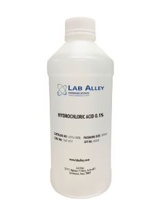Hydrochloric Acid 0.1% Solution, Lab Grade
