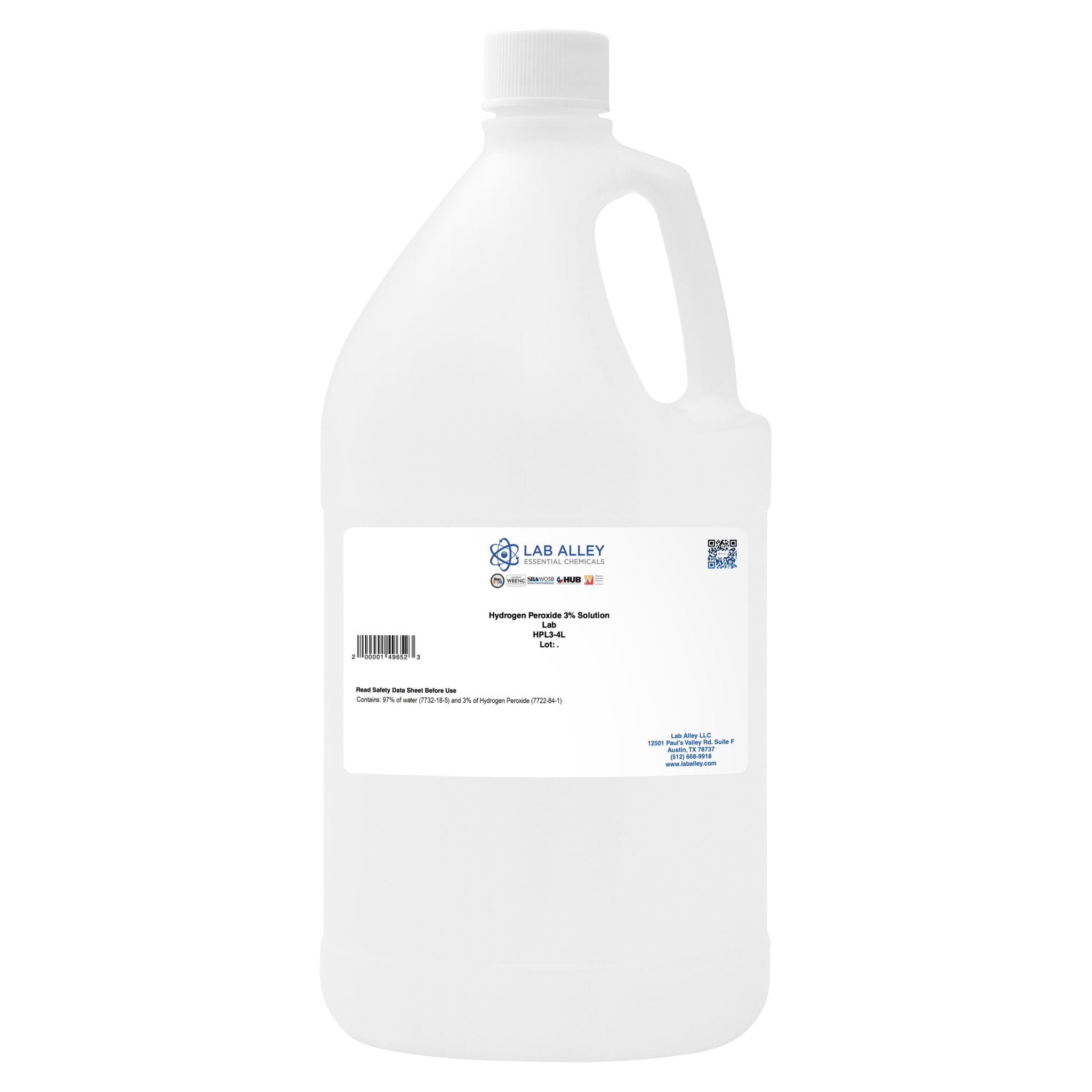 Hydrogen Peroxide (3%)_HPL3_4 Liter_2025.jpg__PID:b1faefea-1638-446d-9452-2ad1ef931aa7