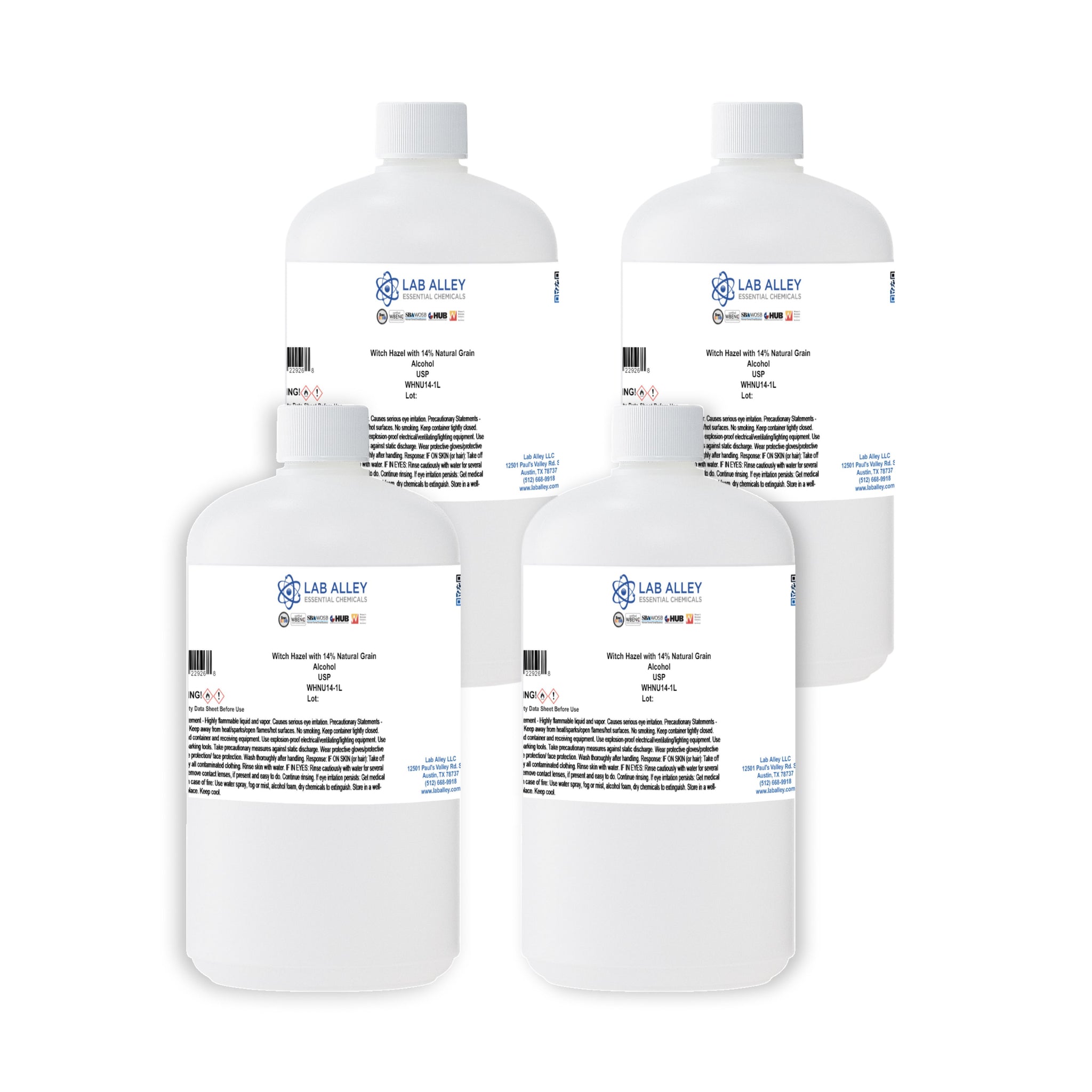 Witch Hazel, 100% Distilled 14%_WHNU14_USP Grade_4X1 Liter_HighRes_ 2024 .jpg__PID:d108ac36-da0e-4dd6-aa3a-6bf7836c1387